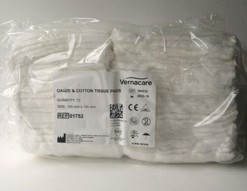 Gauze Swab & Cotton Tissue Pad 15cm x 15cm