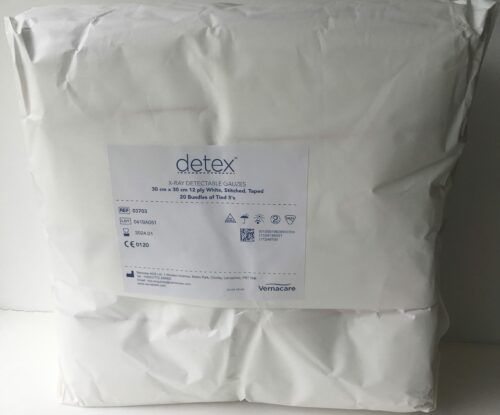 Detex X-Ray Detectable Non-Sterile Gauze Swab 30cm x 30cm 12Ply Pk 100