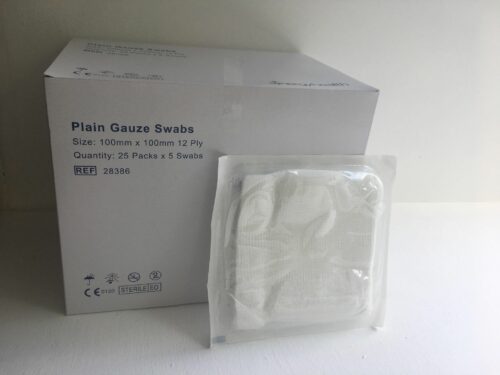 Vernacare HCS Sterile Gauze Swab 10cm x 10cm 12Ply (Pk 25)