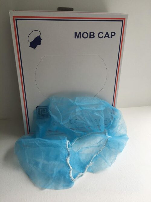 Premier Blue Bouffant Style Mop Cap (Pk 100)