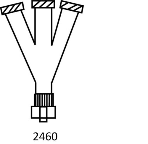 MILA Connector Y 3 Female & 1 Male End L/Lock Bx 10