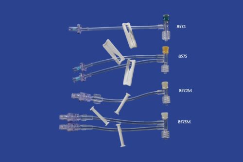 MILA Large Bore T Set with rotating male luer lock 12Ga x 12.75cm (5in)