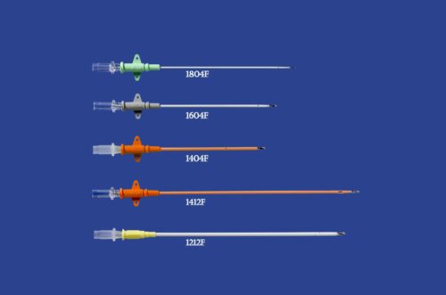 MILA 14Ga x 9cm (3.5in) Centesis catheter - fenestrated with side holes near distal end.