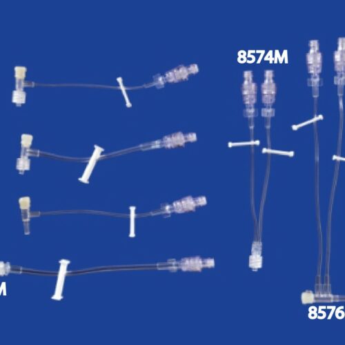 MILA Double High Flow Extension Set With Stasis Valve 12ga x 12.75cm