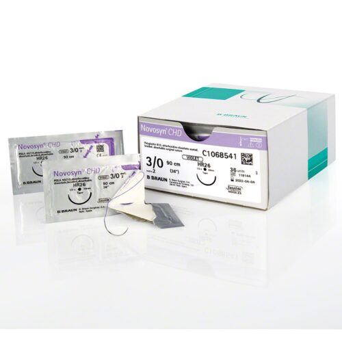 BBraun Novosyn Suture Violet 3/0 Box 36