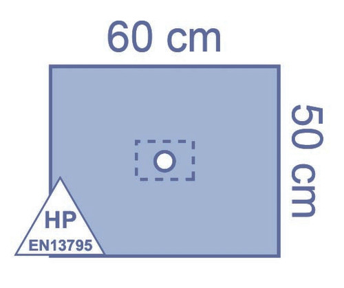 Medline Drape sterile 50 x 60cm fenestrated adh - OPS Essential