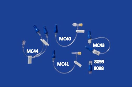 MILA T Extension Set with 2 Microclaves (Small Bore - Luer Lock) 18cm