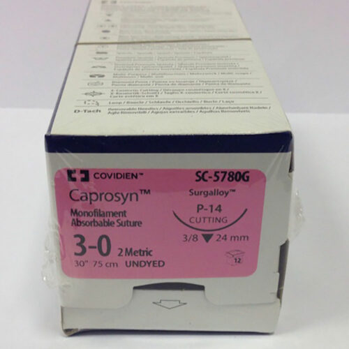 Caprosyn Suture 1,37mm,1/2C,90cm Bx 36