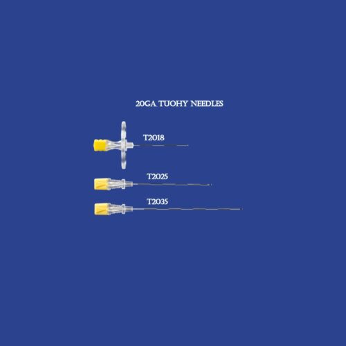 MILA Tuohy Needle 20ga x 8.75cm