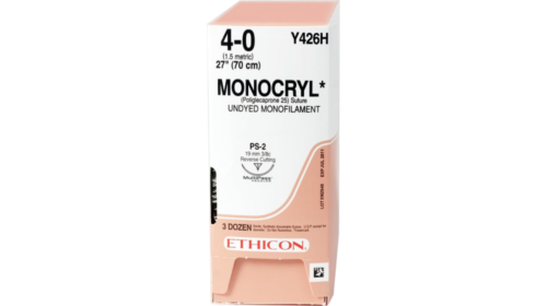 Monocryl Suture 3-0, 26mm, 3/8C, 70cm (Box of 12)